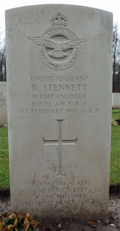 Sgt Raymond Stennett<br /><br /><br />died on active duty - February 1st, 1945